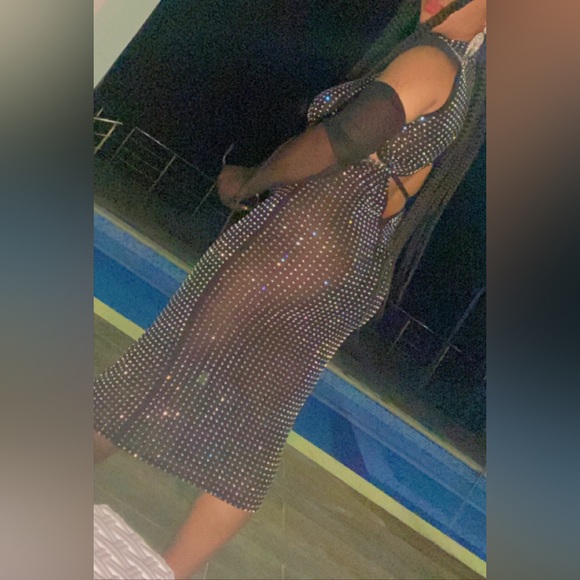 All Eyes On She 💎 Mesh BodyCon dress - Picture 4 of 5